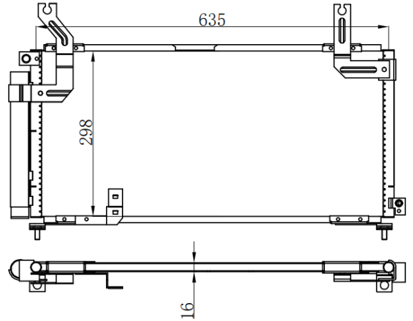 Condenser For SUZIKI SUZUKI AZRIO L4 2.0/3.0