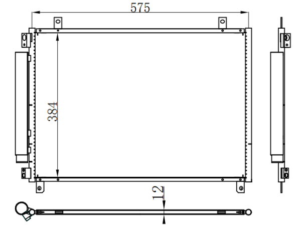 Condenser For SUZIKI SUZUKI BALENO 16-