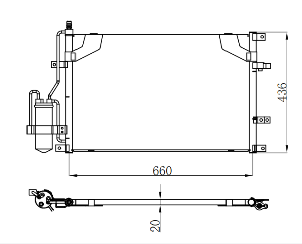Condenser For VOLVOS80/S60