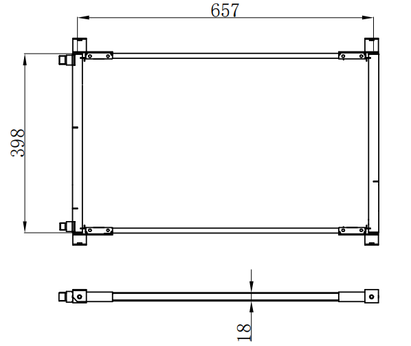 Condenser For VOLVOWX42/WX64/WXR64 W/CAT 3306 CUMMINS ISL