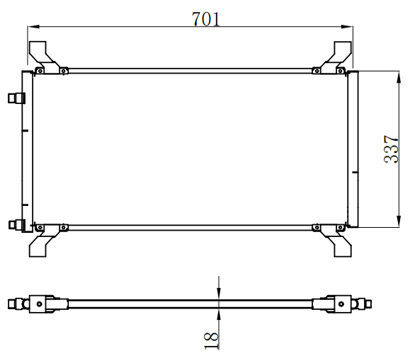 Condenser For VOLVOWHITE