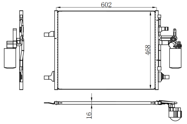 Condenser For VOLVOVolvo S60 11-16