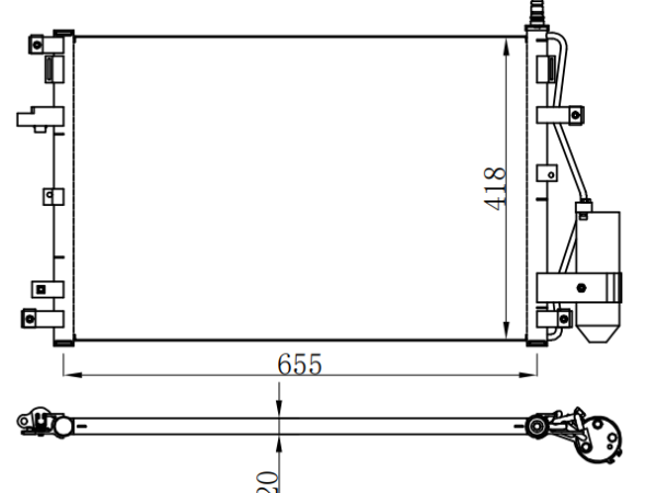 Condenser For VOLVOCX90