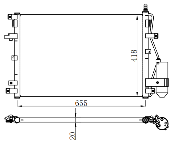 Condenser For VOLVOCX90