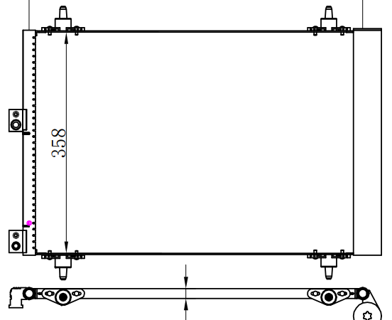 Condenser For PEUGEOT标致