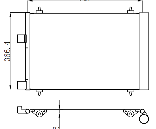 Condenser For PEUGEOT