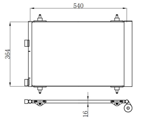 Condenser For PEUGEOT