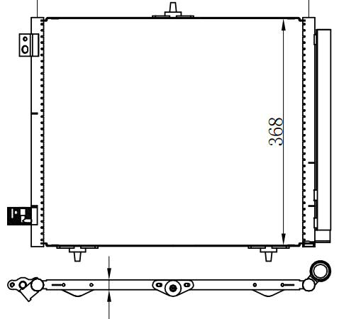Condenser For PEUGEOTCI C2/C3/1007/207 3 SUP