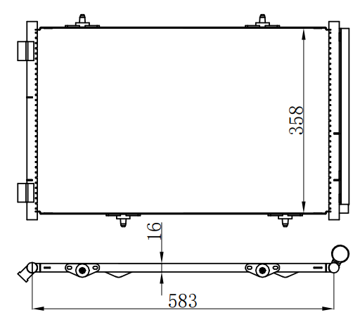 Condenser For PEUGEOTPEUGEOT 301 12-