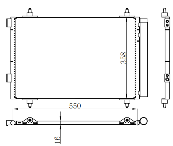 Condenser For PEUGEOTPEUGEOT标致307