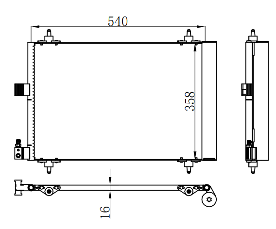 Condenser For PEUGEOTPEUGEOT标致 406