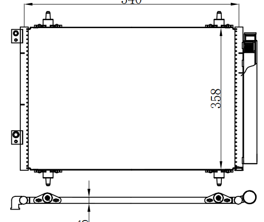 Condenser For PEUGEOT标致