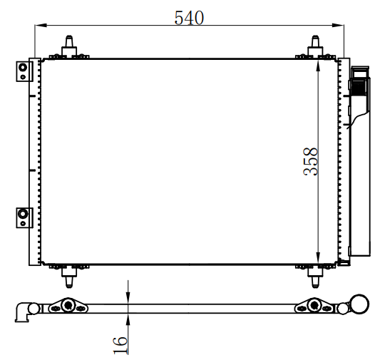 Condenser For PEUGEOT标致
