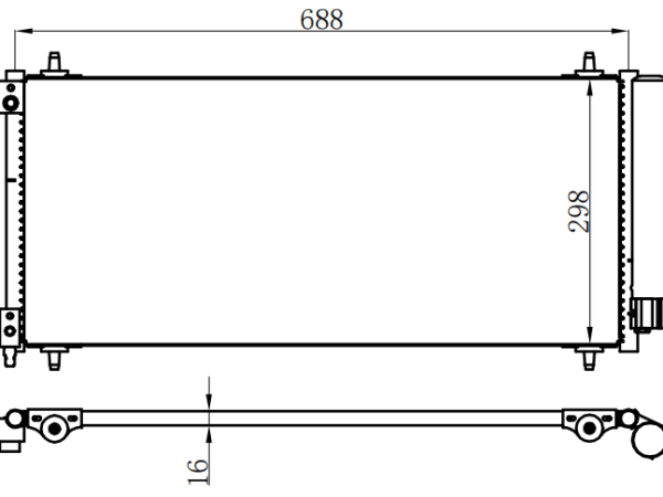 Condenser For PEUGEOTCitroen C5 (RC,RE) 04-
