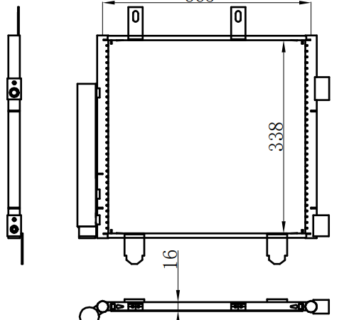 Condenser For PEUGEOT108 1.0 VTi 14-