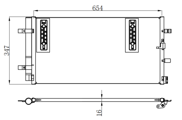 Condenser For AUDIQ5/SQ5 (8R) 2.0 TDi 08-