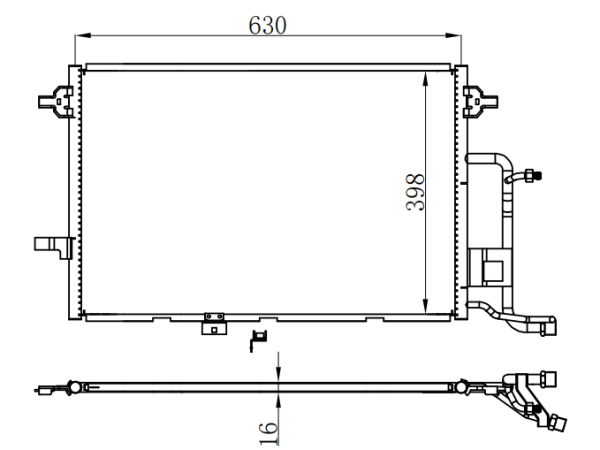 Condenser For AUDIAUDI A6 2.5 TDI 00-