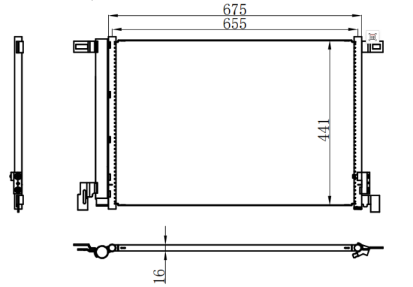 Condenser For AUDI大众奥迪16款Q7
