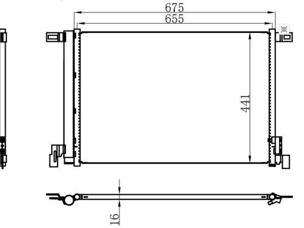 Condenser For AUDI大众奥迪16款Q7