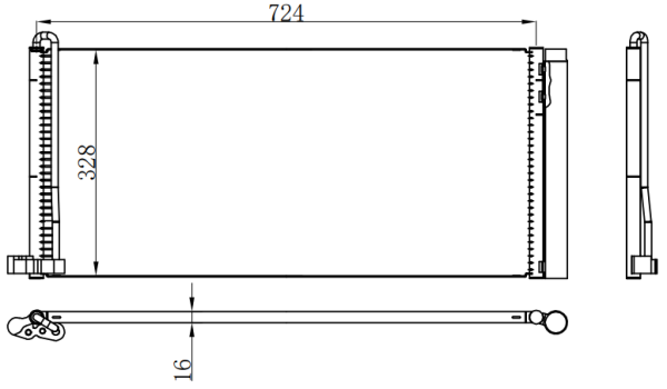 Condenser For PORSCHEPorsche palamera保时捷帕拉梅拉 09-16
