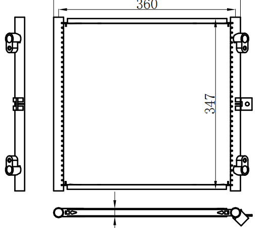 Condenser For PORSCHE保时捷718博克斯特982