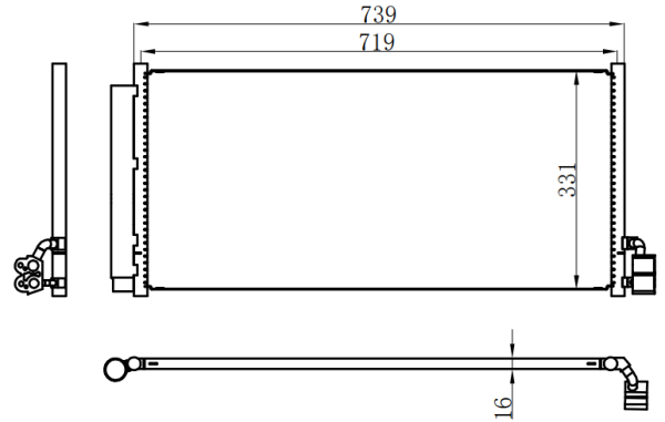 Condenser For PORSCHE保时捷帕拉梅拉16款