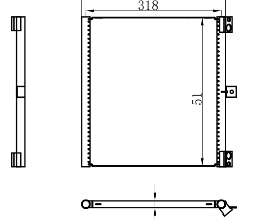 Condenser For PORSCHE保时捷 911 3.4L 13-