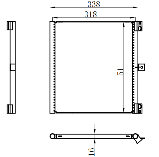 Condenser For PORSCHE保时捷 911 3.4L 13-