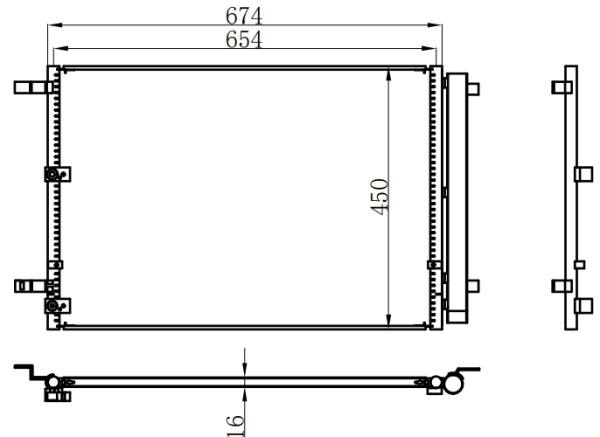 Condenser For PORSCHE宾利 欧陆11-
