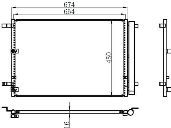 Condenser For PORSCHE宾利 欧陆11-