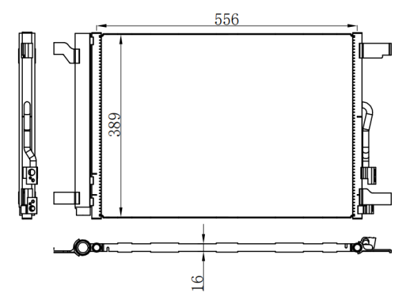 Condenser For VOLKSWAGEN  VOLKSWAGEN