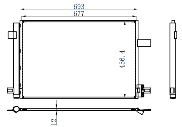 Condenser For VOLKSWAGEN Volkswagen Transporter 15-
