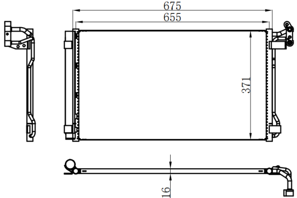 Condenser For VOLKSWAGEN 大众夏朗15-