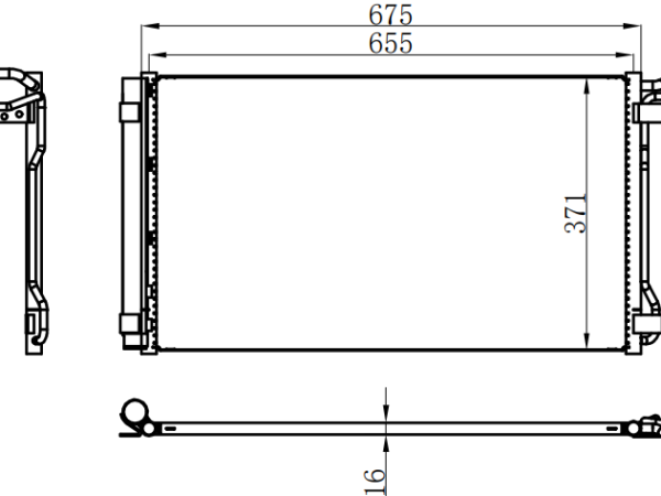 Condenser For VOLKSWAGEN 大众夏朗15-