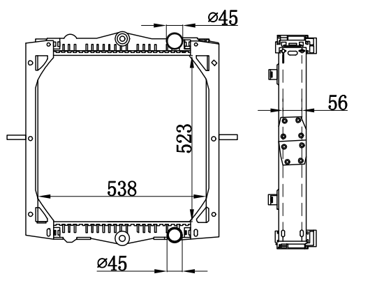 Radiator FOR DAF  LF 45 130 01- MT