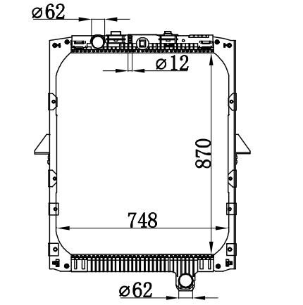 Radiator FOR DAF LF 95 310 87-98 MT
