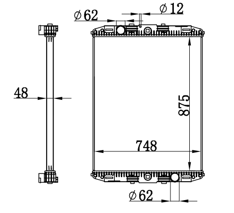 Radiator FOR DAF F 95 310 95-98 MT