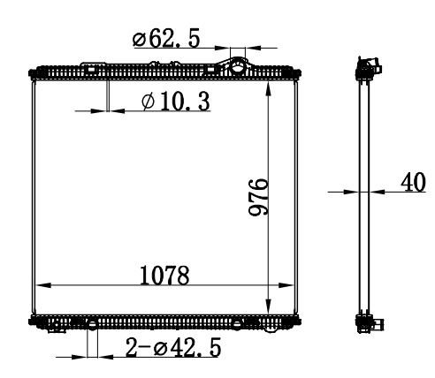 Radiator FOR DAF XF106 14-18 MT