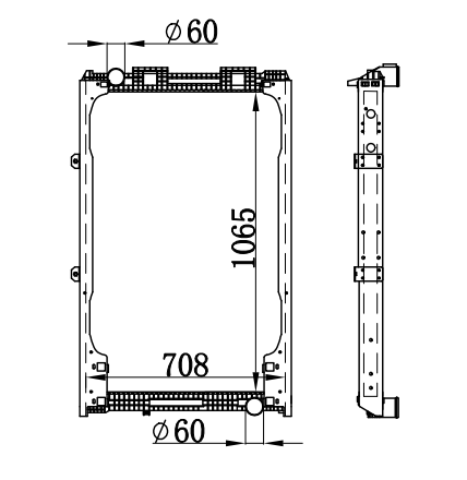 Radiator FOR MAN F2000'94V-10-D28