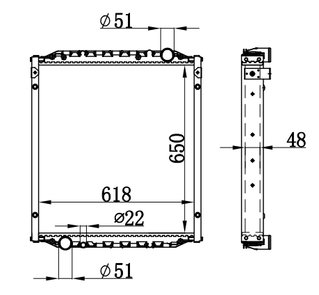 Radiator FOR MAN MAN  L2000(93-97)