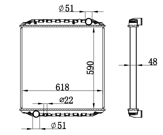 Radiator FOR MAN MAN L 2000  
93-
