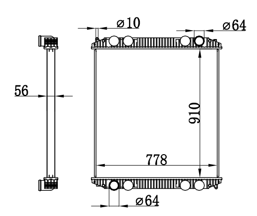 Radiator FOR TRUCK MOTORHOME