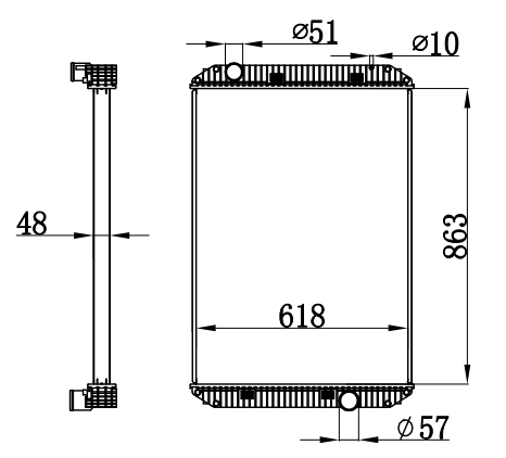 Radiator FOR TRUCK FLD112-120-132
92--04