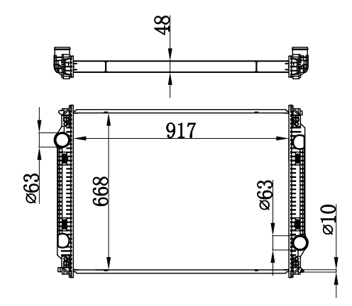 Radiator FOR TRUCK FREIGHTLINER 
89-06