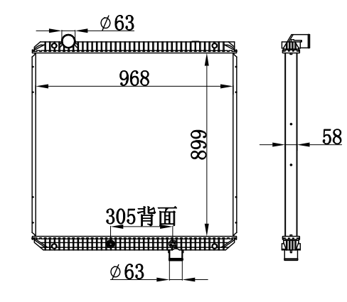 Radiator FOR TRUCK FREIGHTLINER AT