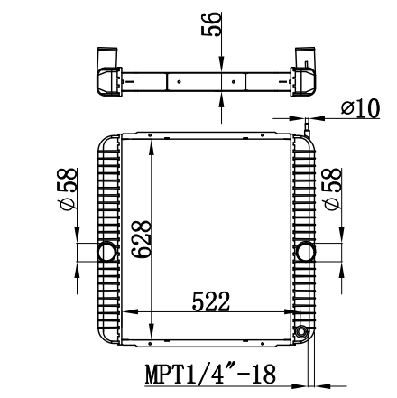 Radiator FOR TRUCK NAVISTAR INTERNATIONAL
02-07