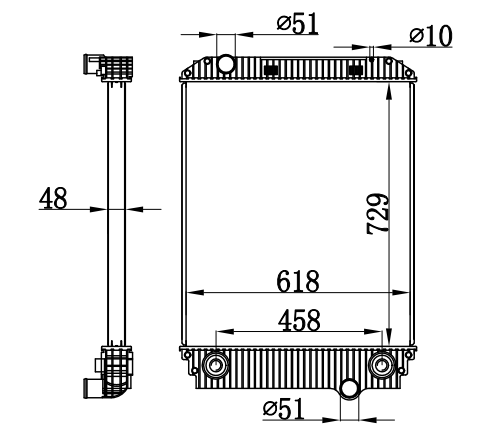 Radiator FOR TRUCK