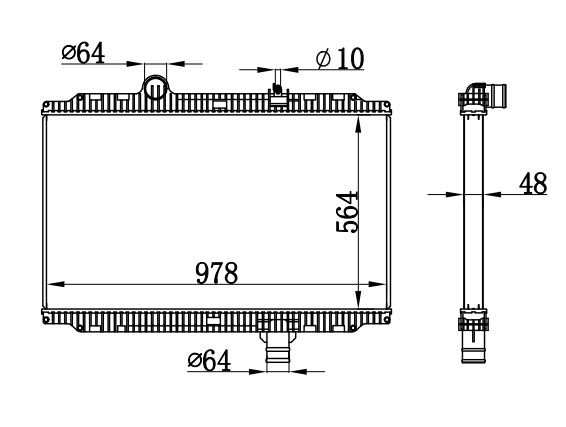 Radiator FOR TRUCK FEIERBILT
08-11