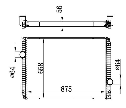 Radiator FOR TRUCK INTERNATIONAL 
07-11
