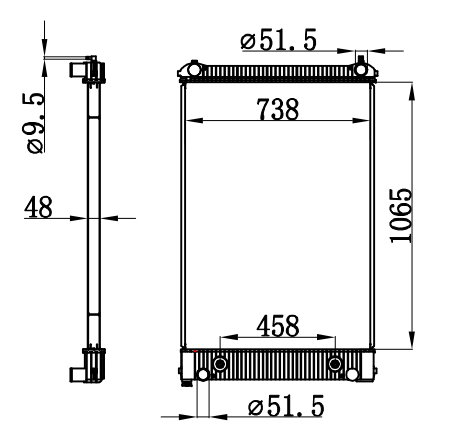 Radiator FOR TRUCK FREIGHTLINER AT